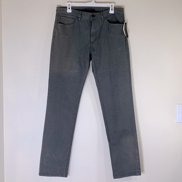 Theory Denim - NWT. Theory 33 High-rise Straight Leg Shark Skin Jeans.